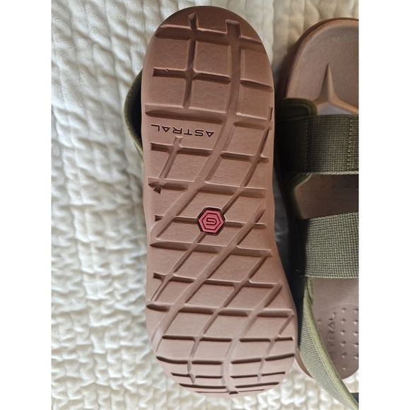 Size 10 B- Astral Women's Webber Sandal Olive green - Picture 3 of 4